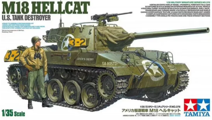 Tamiya 1/35 Us Tank Destroyer M18 Hellcat - 35376