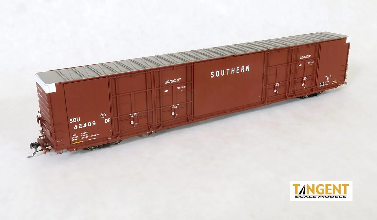 Tangent SOU (NS) “BS-84 Claytor Repaint 1987+” Greenville 86′ Quad Plug Door Box Car 42410