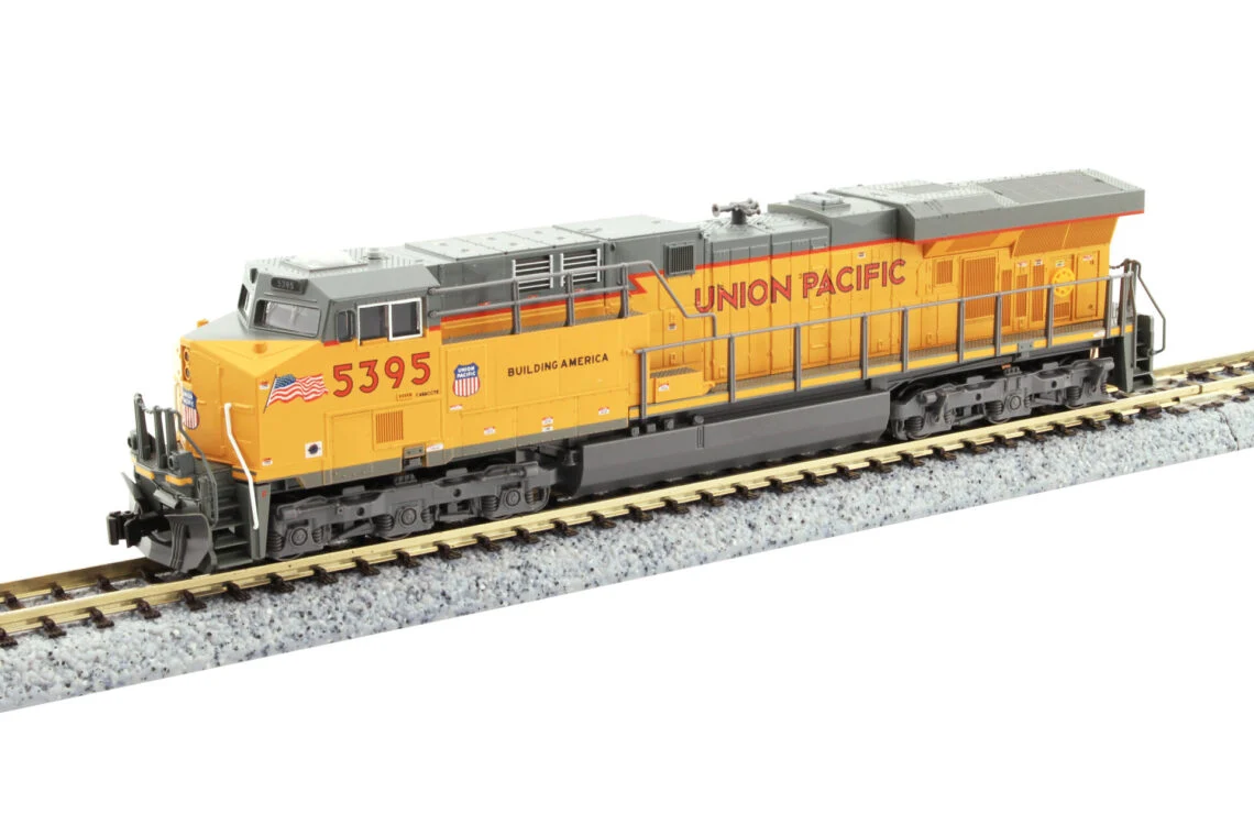 Kato N Scale Union Pacific ES44AC GEVO #5395 Nose Flags - DC - 176-8965