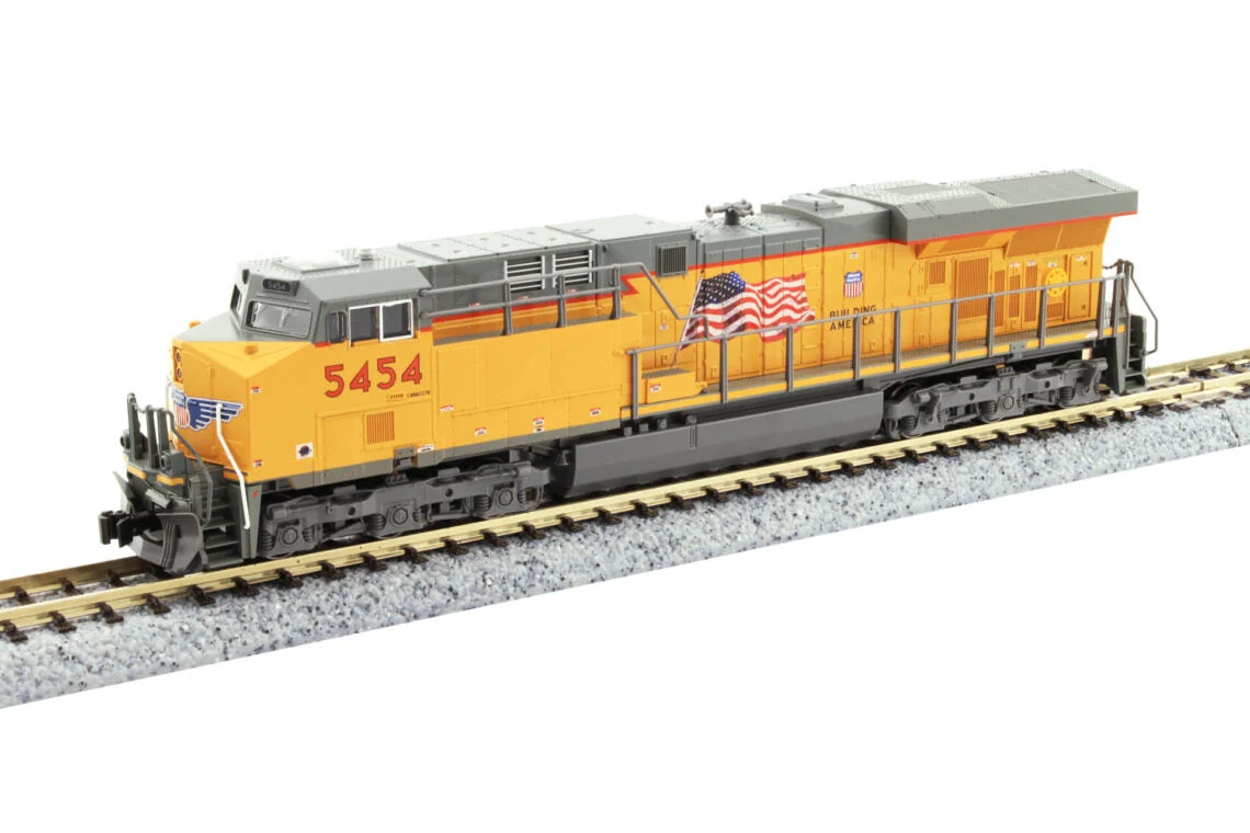 Kato N Scale Union Pacific ES44AC GEVO #5454 Nose Flags - DCC - 176-8966-DCC