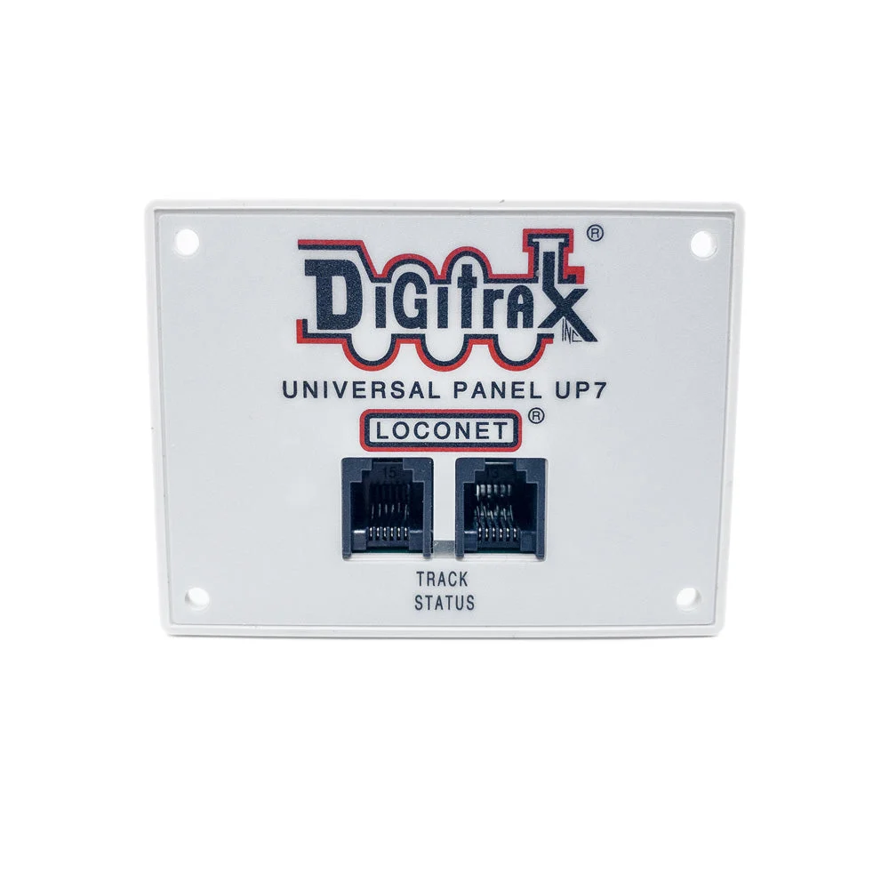 Digitrax UP7 LocoNet Universal Panel – Throttle Jacks & Pass-Through