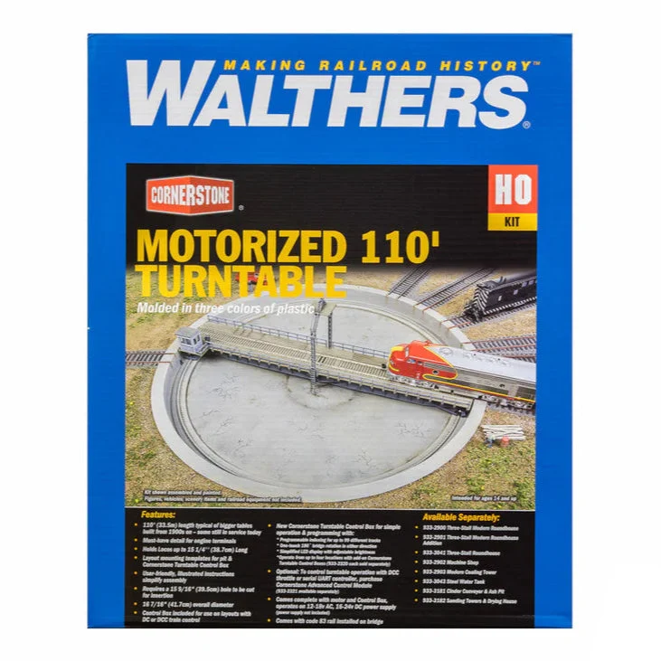 Walthers Cornerstone HO Scale Motorized 110' Turntable 933-2851