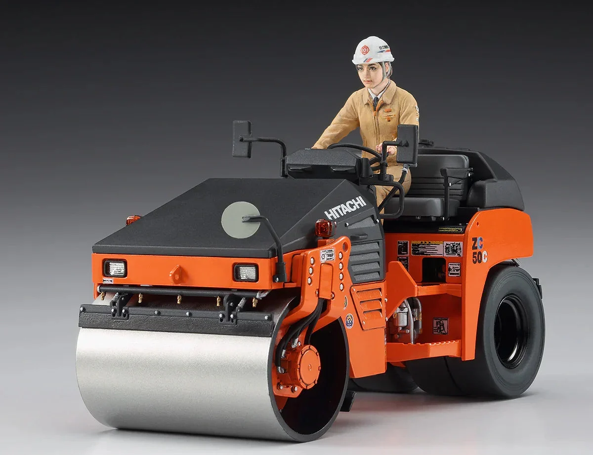 1/35 Hasegawa Hitachi Vibratory Combined Roller Zc50C-5 #66002