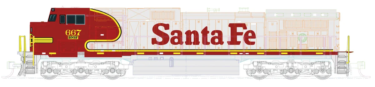 N KATO BNSF Warbonnet Analog/DC #667