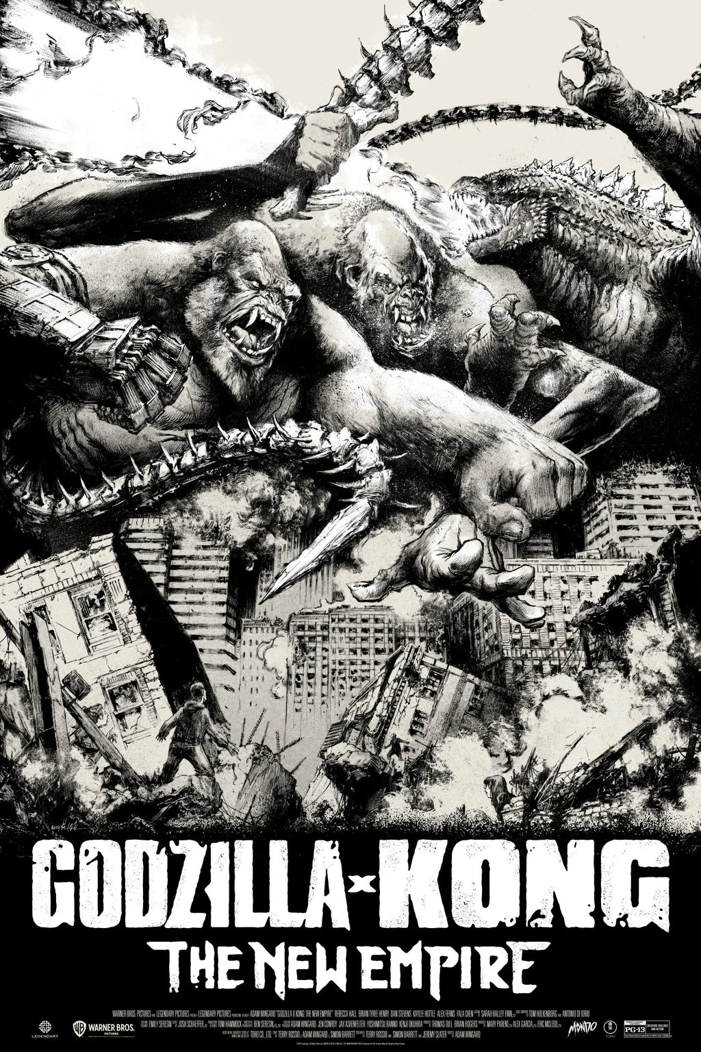 Godzilla x Kong: The New Empire (Timed Edition) Poster - Jonathan Wayshak