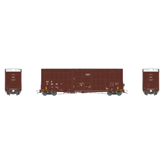 Aurora Miniatures HO Scale Gunderson / Greenbrier 6276 cf 50′ Plate F Boxcar - AOK 115045