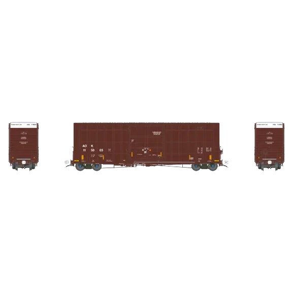 Aurora Miniatures HO Scale Gunderson / Greenbrier 6276 cf 50′ Plate F Boxcar - AOK 115157