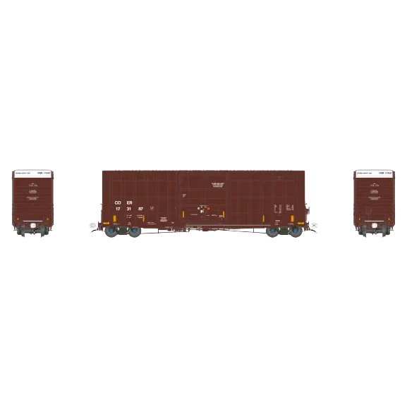 Aurora Miniatures HO Scale Gunderson / Greenbrier 6276 cf 50′ Plate F Boxcar - COER 173187