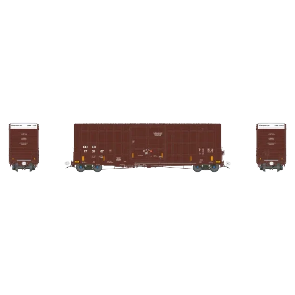Aurora Miniatures HO Scale Gunderson / Greenbrier 6276 cf 50′ Plate F Boxcar - COER 101376