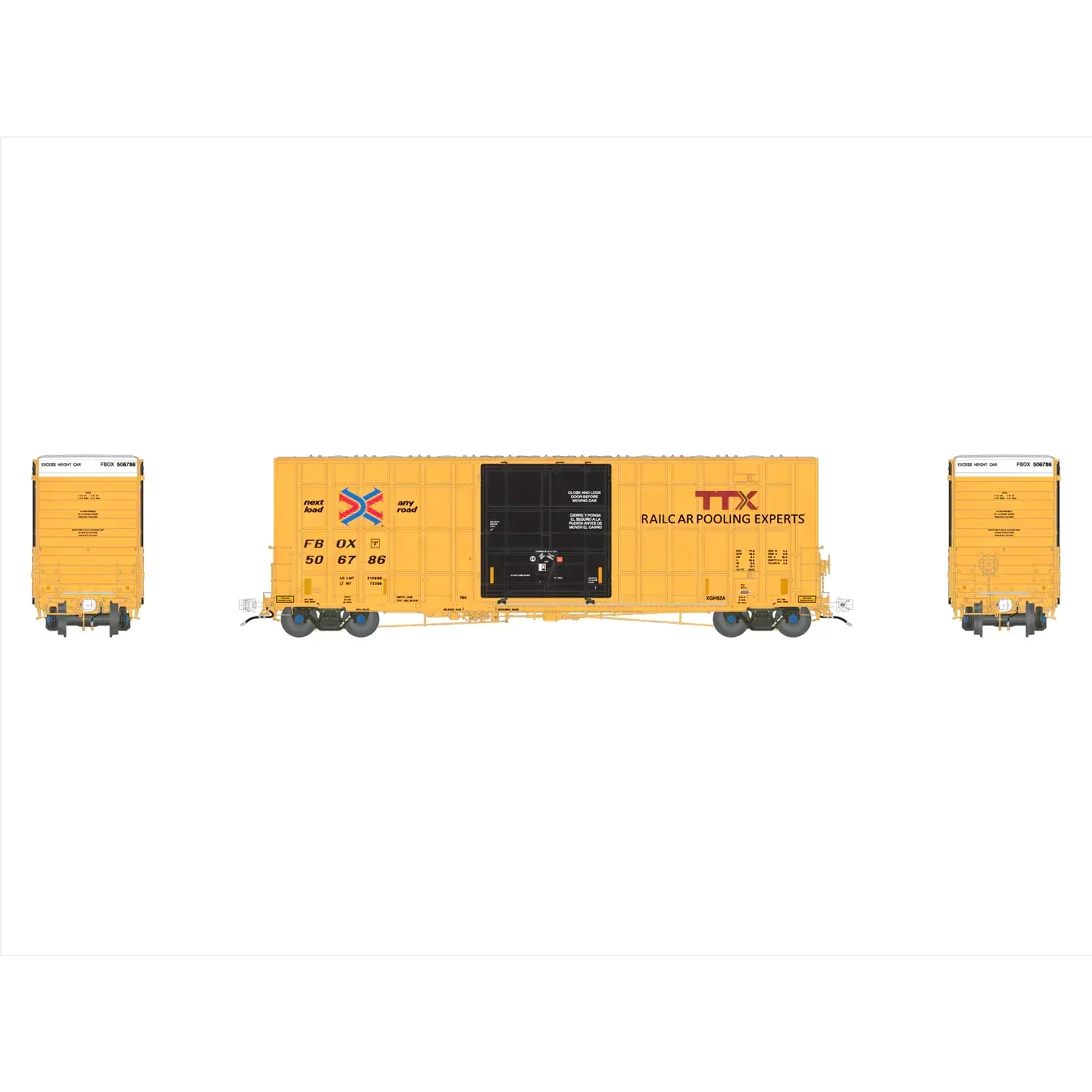 Aurora Miniatures HO Scale Gunderson / Greenbrier 6276 cf 50′ Plate F Boxcar - FBOX (2016 ver.) 5065735