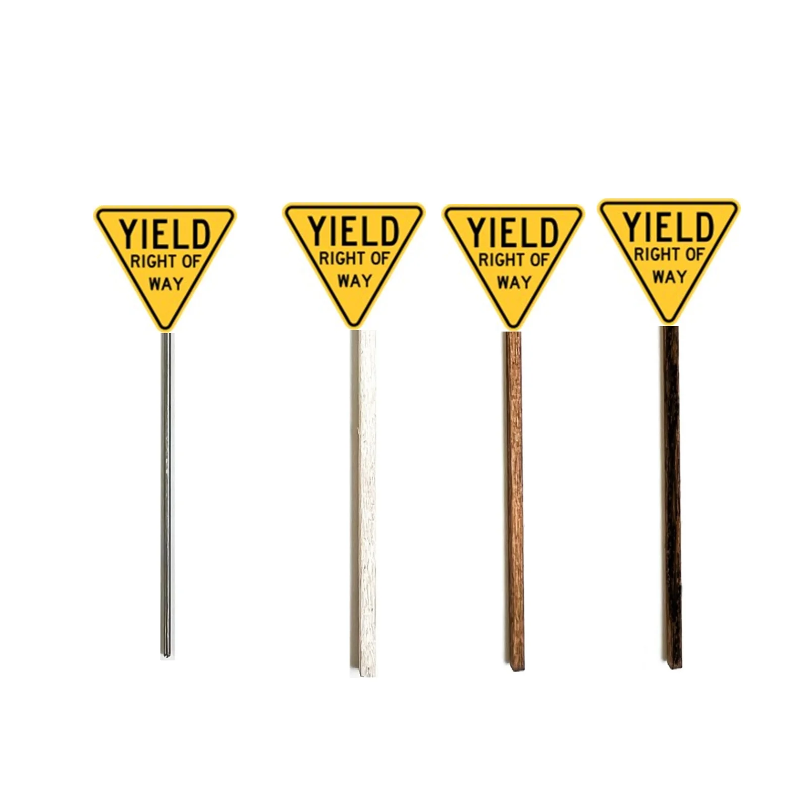 HO Scale - Old Style Yield Sign - 2 Pack