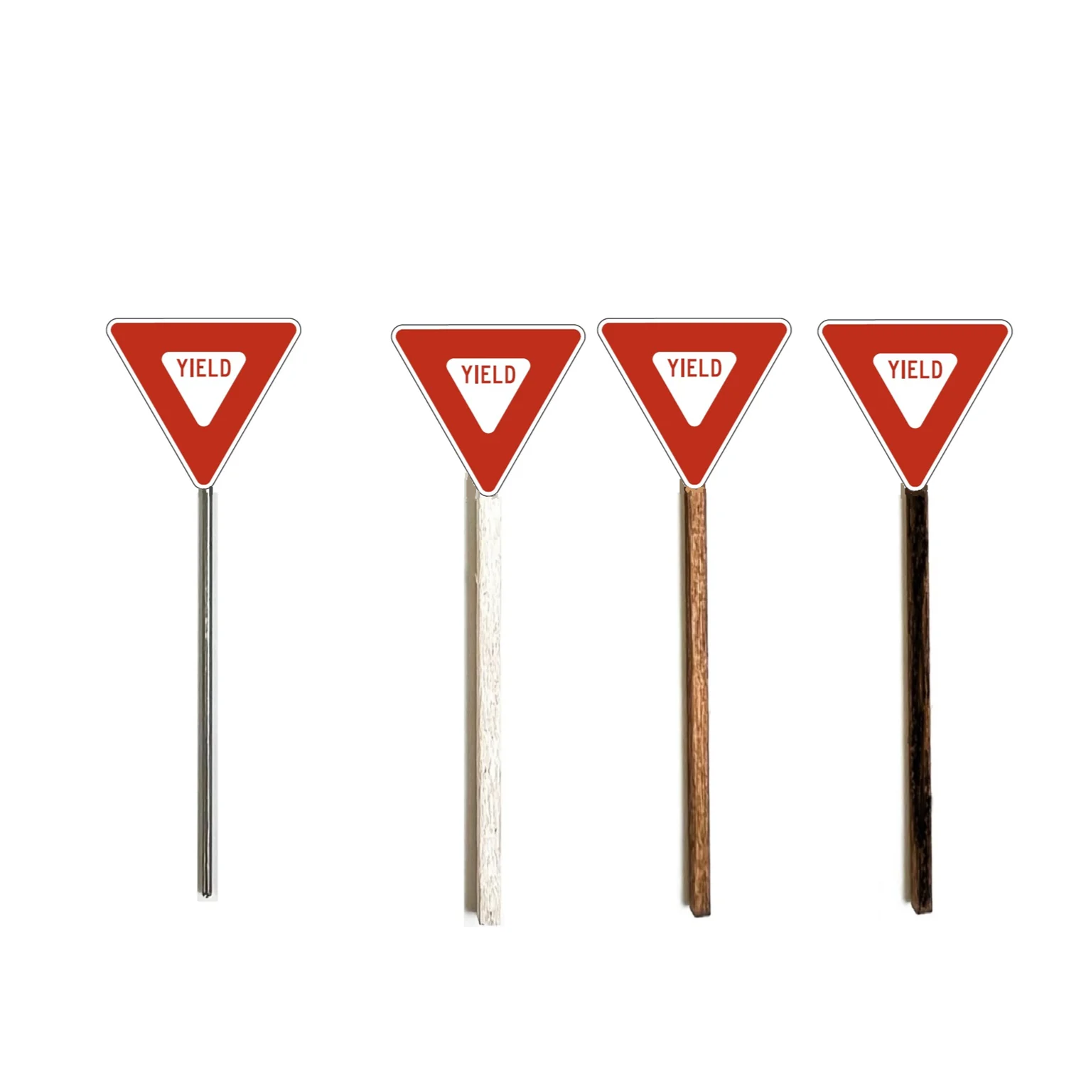N Scale - Modern Yield Sign - 2 Pack