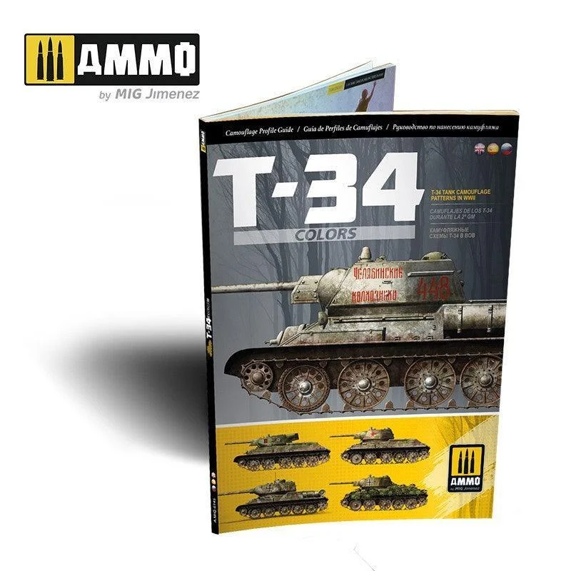A.Mig-6145 T-34 Colors. T-34 Tank Camouflage Patterns in WWII (English, Castellano, Русский)