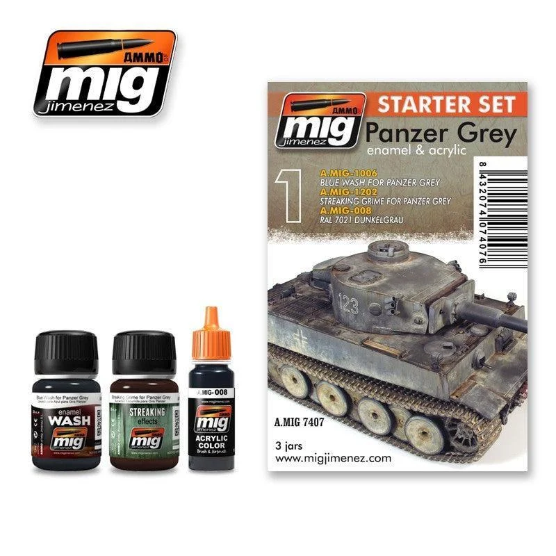A.Mig-7407 Panzer Grey Starter Set