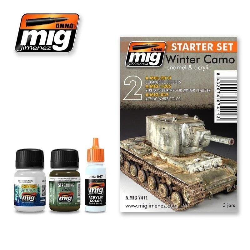 A.Mig-7411 Winter Camo Starter Set