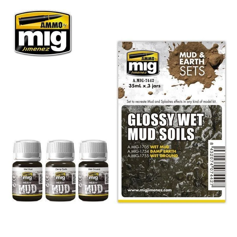 A.Mig-7442 Glossy Wet Mud Soils
