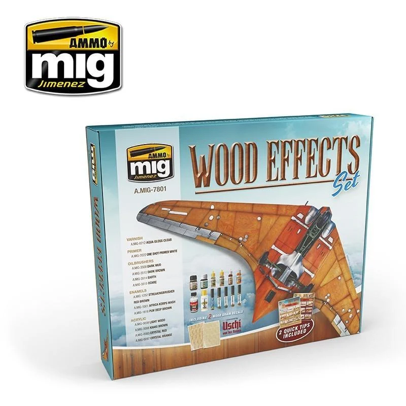 A.Mig-7801 Wood Effects Set