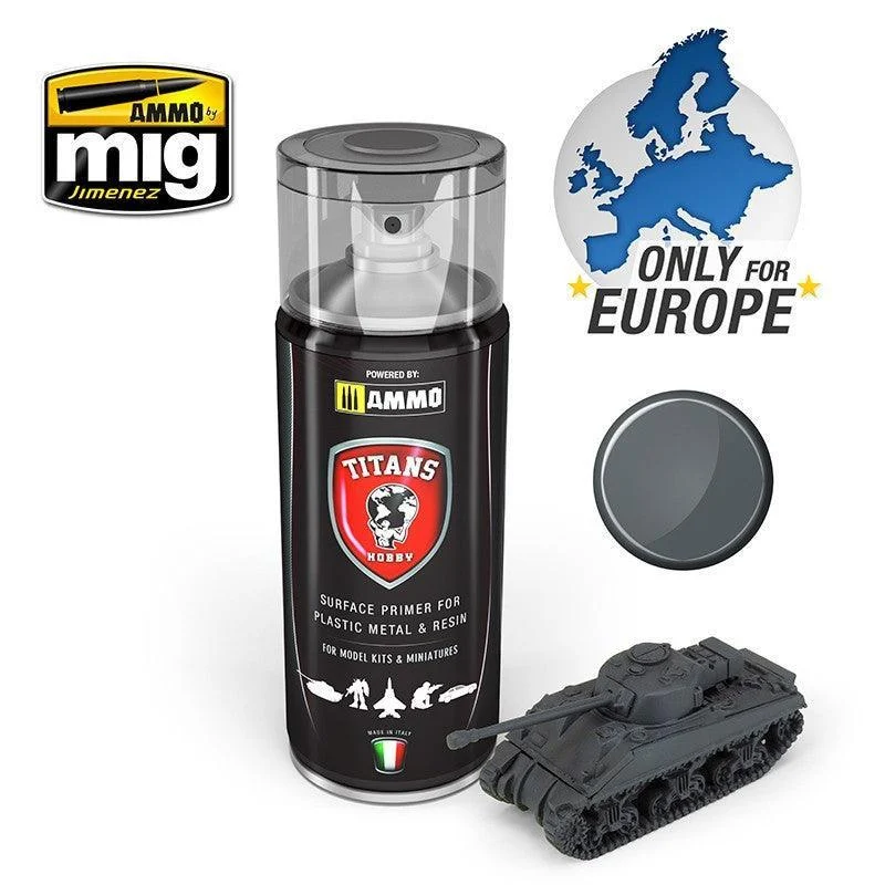 A.Mig-TTH112 TITANS HOBBY Panzergrau Matt Primer (German Dark Grey)