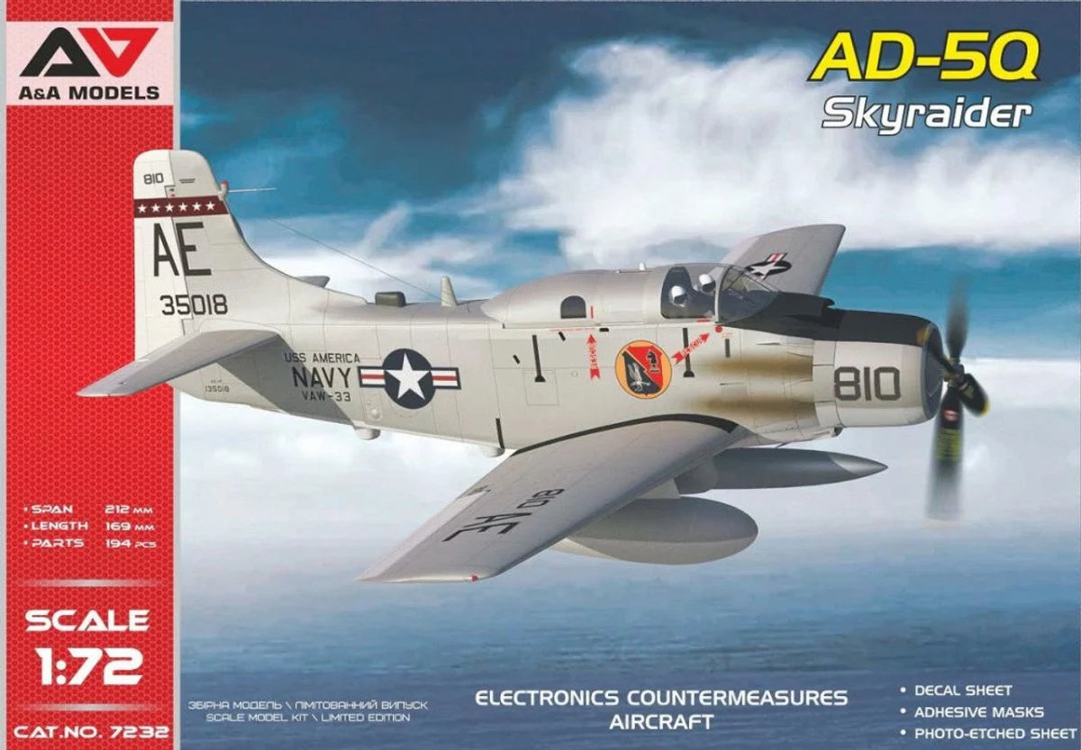 A&A Models 1/72 A&A Models AD-5Q SkyRaider ECM Version