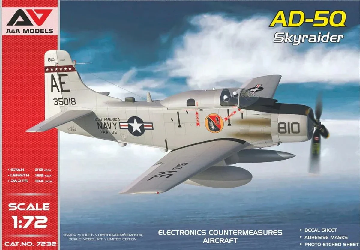 1/72 A&A Models AD-5Q Skyraider ECM Version