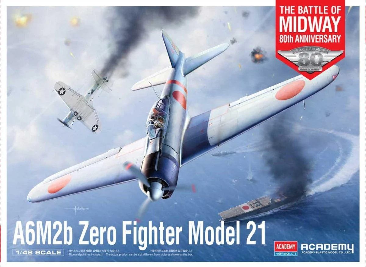 Academy 1/48 Academy A6M2b Zero Fighter Model 21 "Battle of Midway"