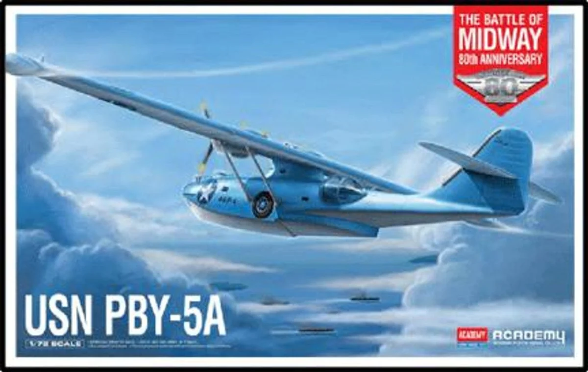 Academy 1/72 Academy PBY-5A Battle of Midway USN Plastic Model Kit