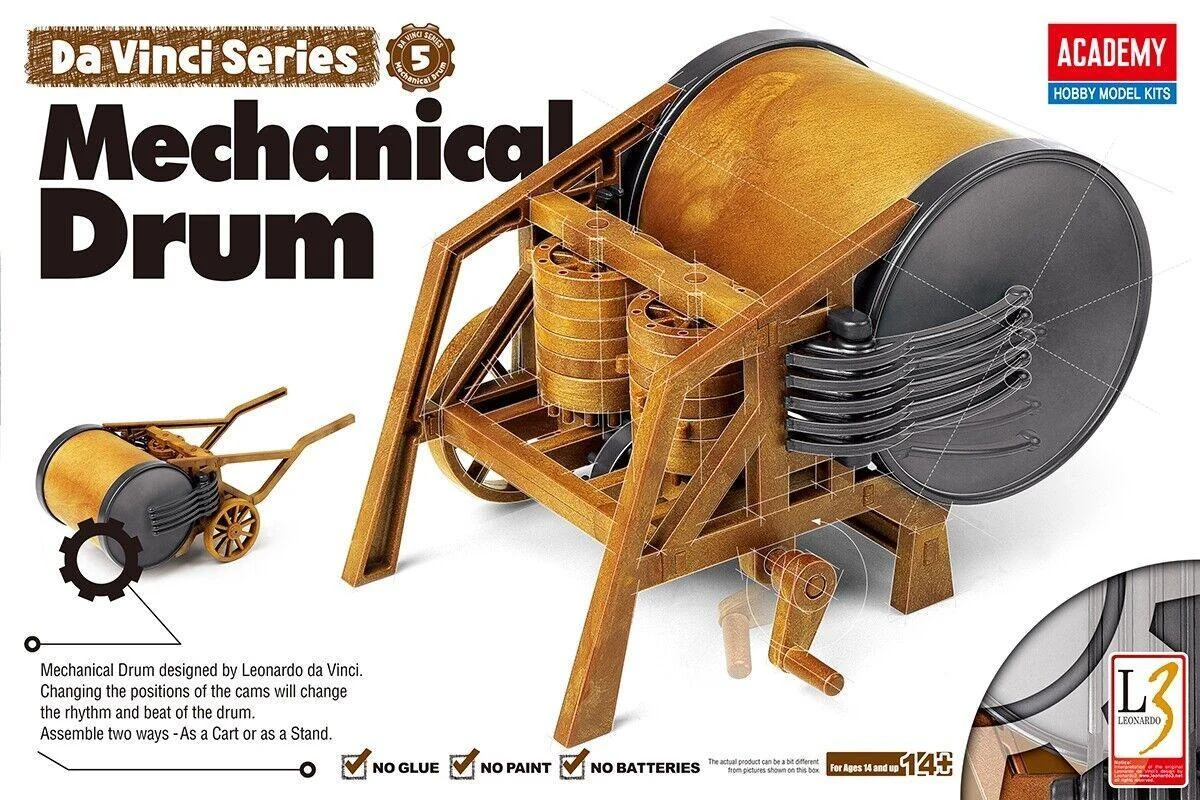Academy Da Vinci Series Mechanical Drum 18138 - Academy Models