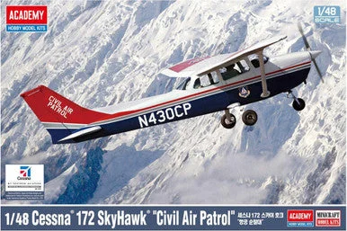 1/48 Academy Cessna 172 Skyhawk Civil Air Patrol Plastic Model Kit