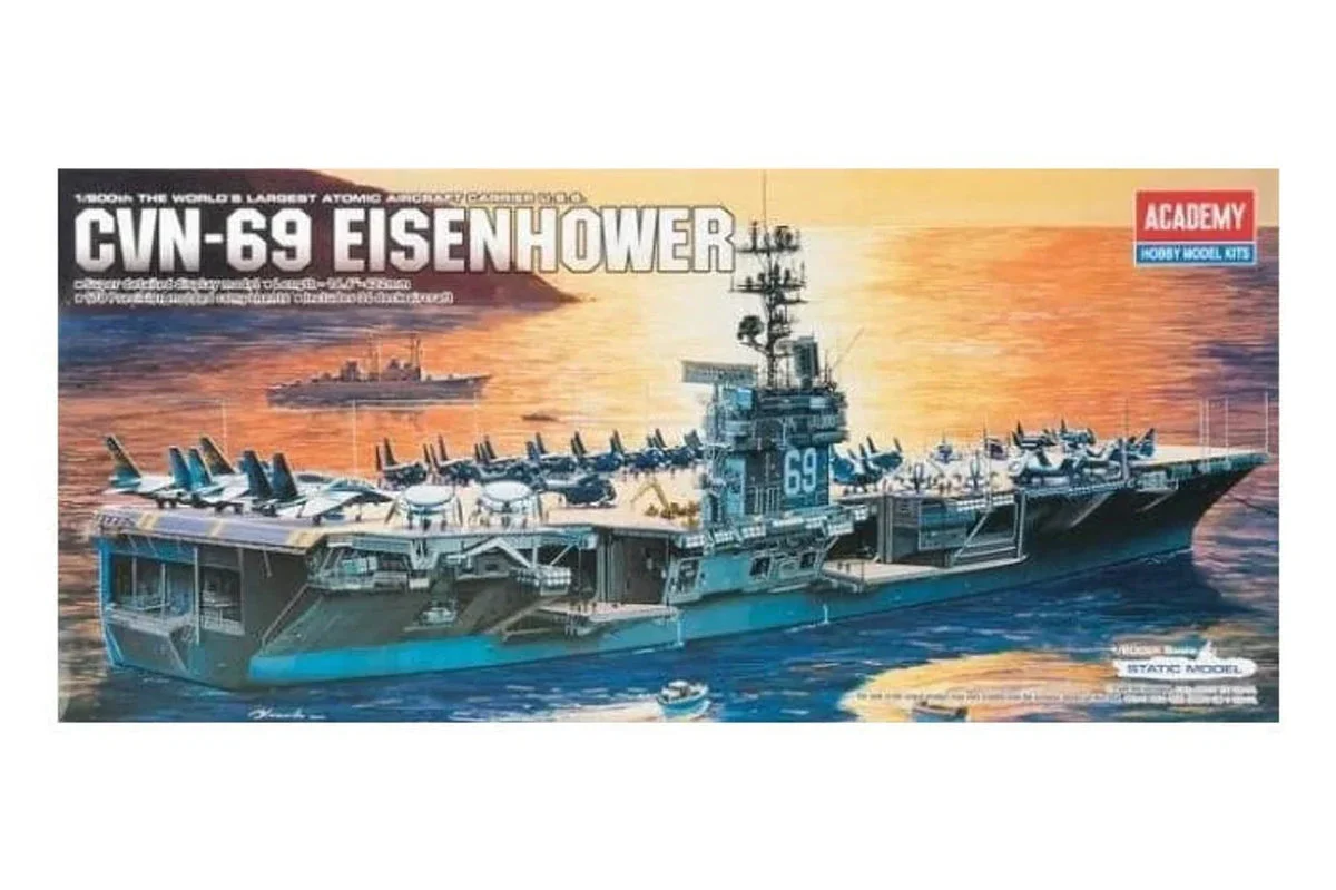 1/800 Academy USS Eisenhower CVN69 Aircraft Carrier - Academy Models