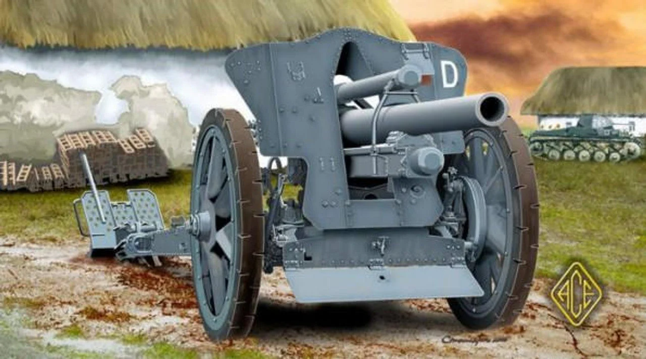 ACE Model 1/72 ACE Models German le FH18 10.5 cm Field Howitzer