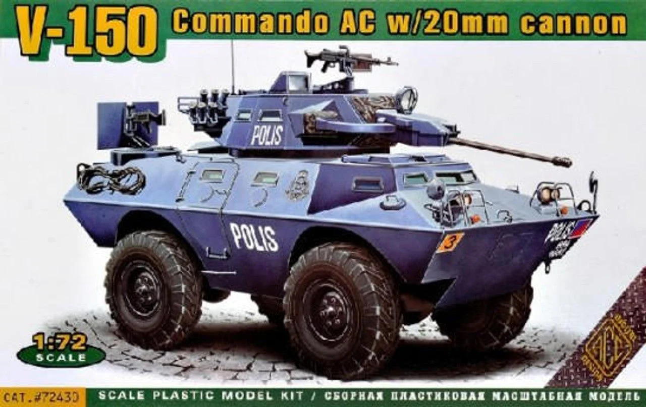 ACE Model 1/72 Ace Models V-150 Commando Car (20mm or 90mm gun)