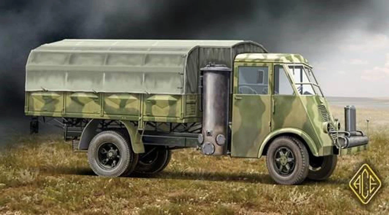 ACE Model 1/72 ACE Models French Gaz Generator Gazifier 3.5t truck AHN