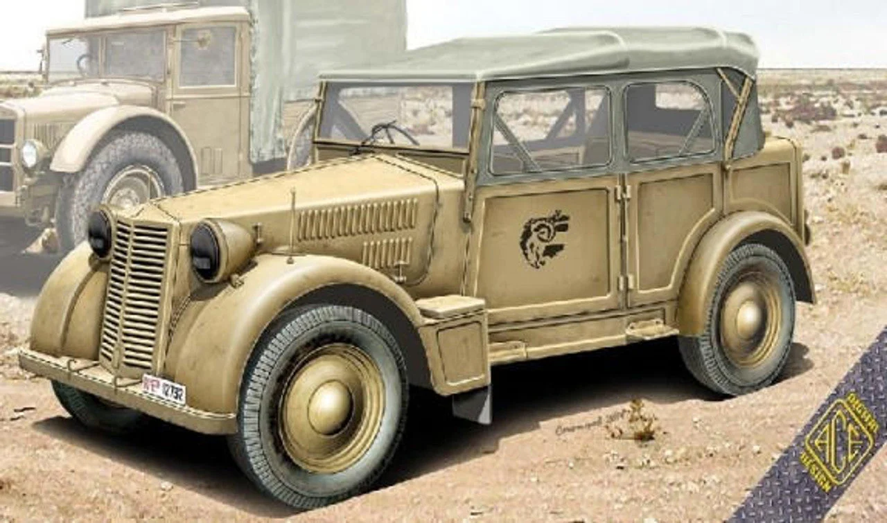 ACE Model 1/72 ACE Models Italian light military vehicle 508 CM Coloniale