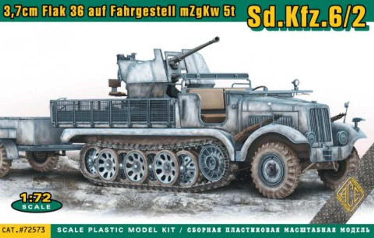 ACE Model 1/72 ACE Models 3.7cm Flak 36 auf Fahrgestell mZgKw 5t Sd.Kfz.6/2