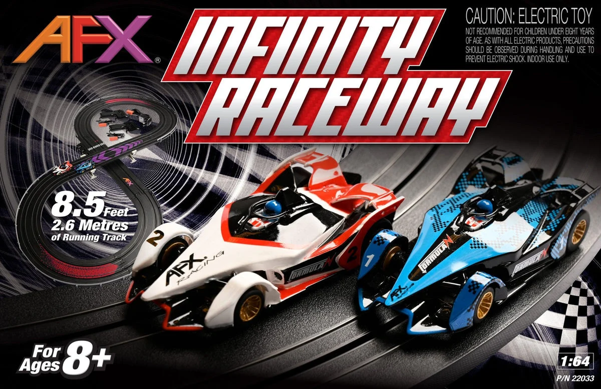 AFX Infinity Raceway Set - Best Beginner Slot Car Set 22033