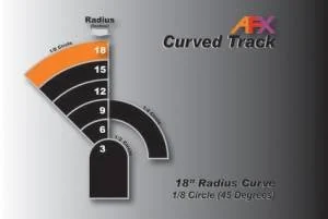AFX Track Curve 18"x1/8 Pr