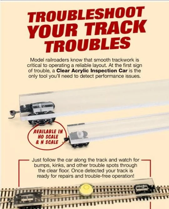 aic-2 N Scale Acrylic Inspection Car