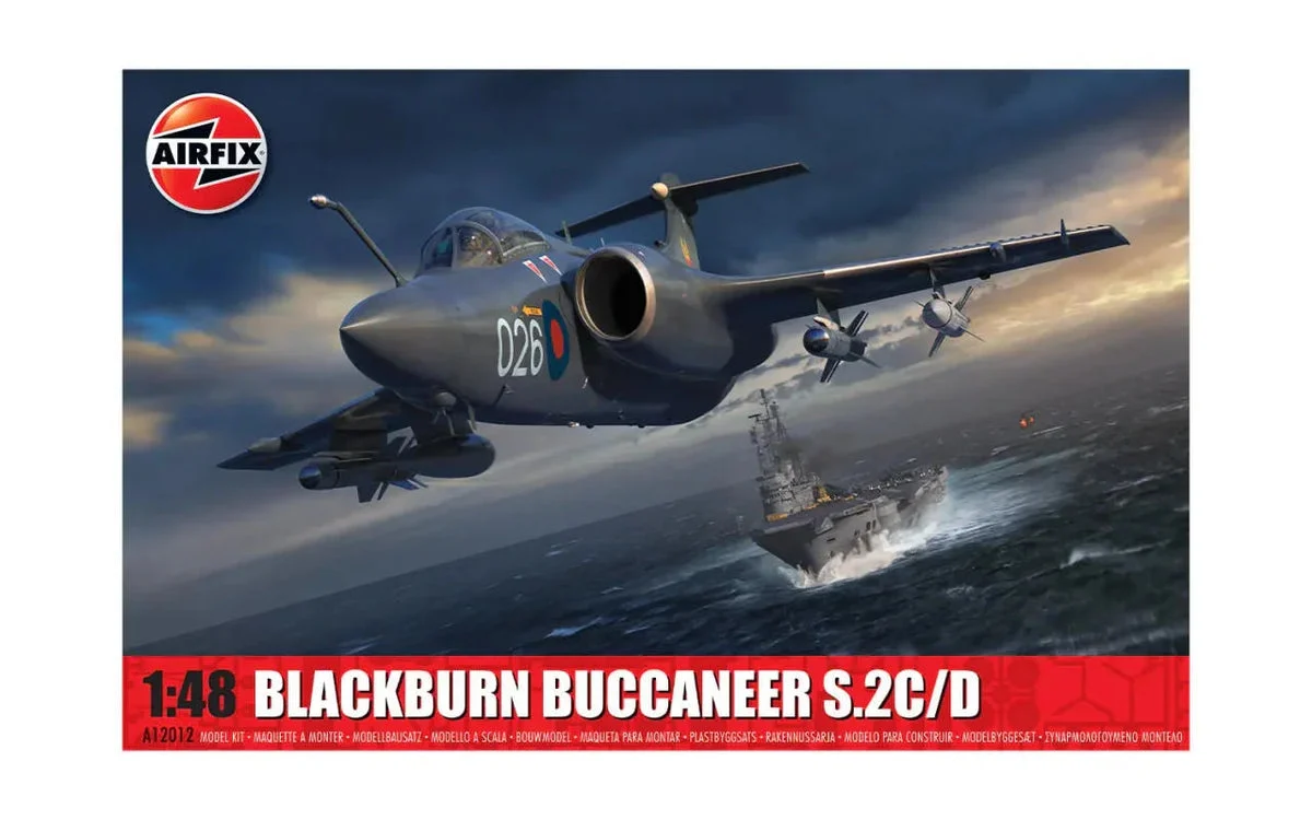1/48 Airfix Blackburn Buccaneer S.2C/D Strike Aircraft Plastic Model Kit