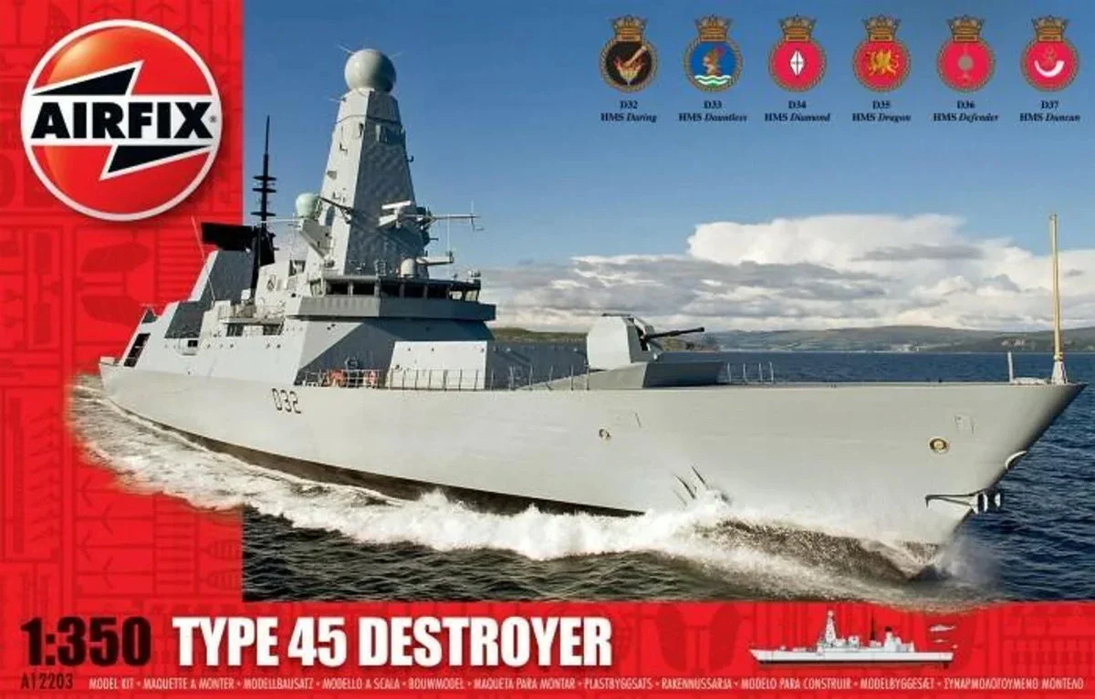 1/350 Airfix HMS Type 45 Destroyer Royal Navy Warship Plastic Model Kit