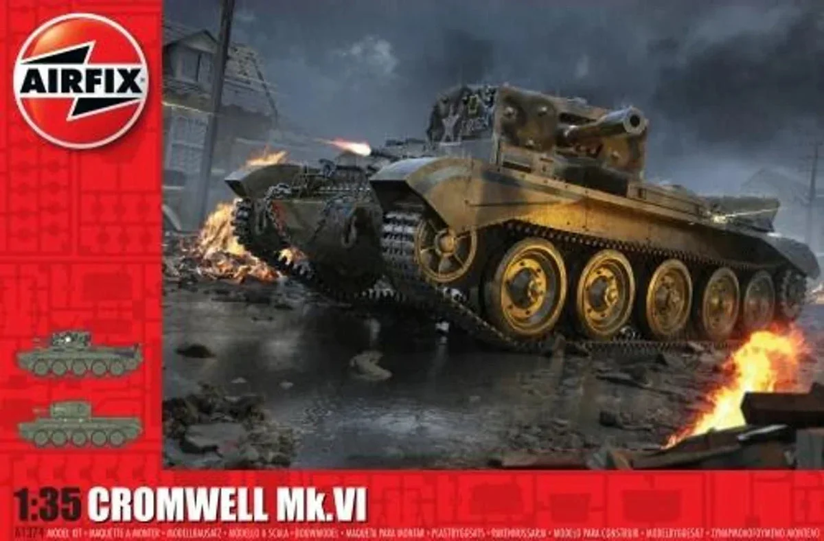 1/35 Airfix Cromwell Mk.VI British Cruiser Tank Plastic Model Kit