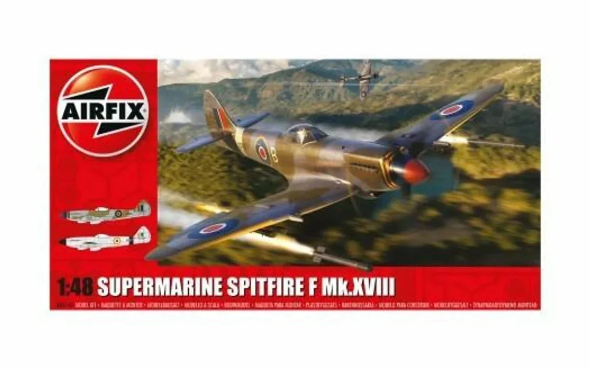 1/48 Airfix Supermarine Spitfire F.Mk.XVIII Fighter Plastic Model Kit