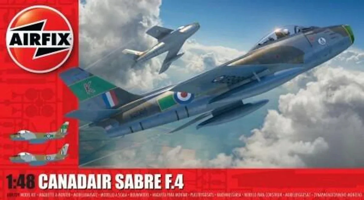 1/48 Airfix Canadair Sabre F.4 Jet Fighter Plastic Model Kit