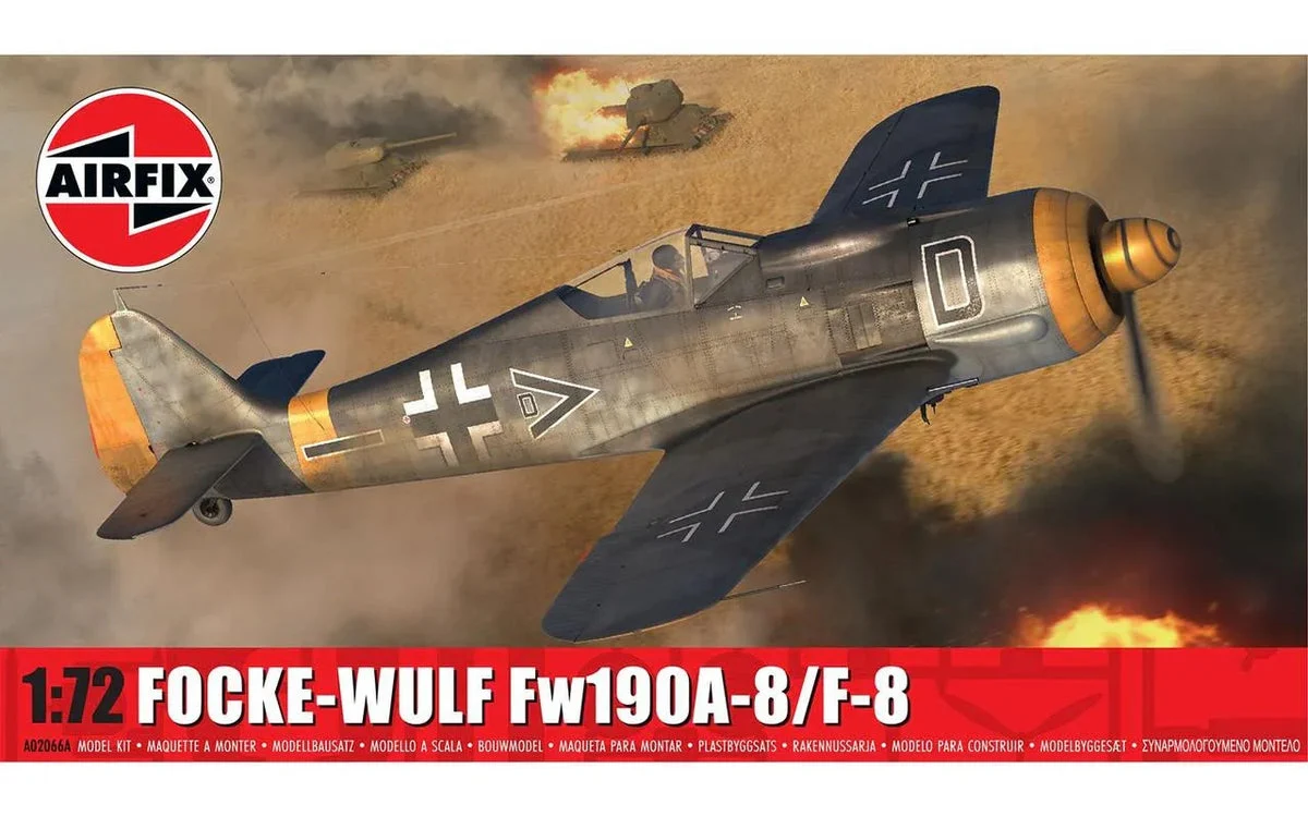1/72 Airfix Focke-Wulf Fw190A-8/F-8 Plastic Model Kit