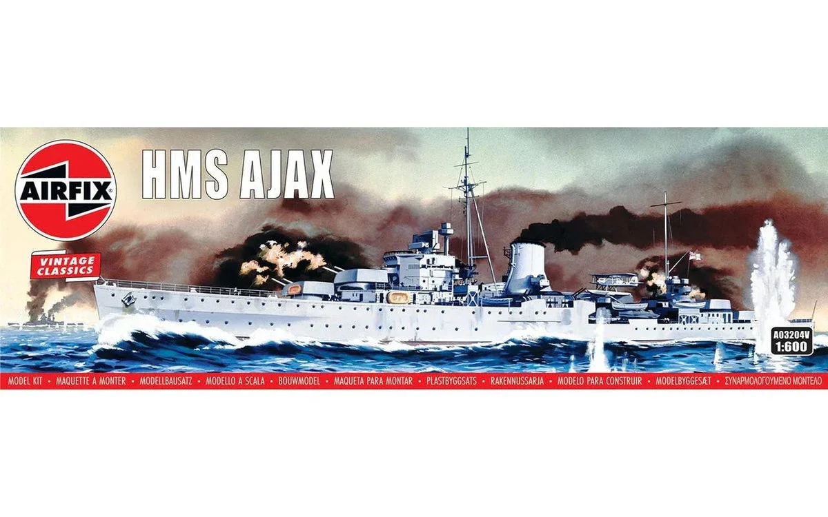 1/600 Airfix HMS Ajax British Light Cruiser
