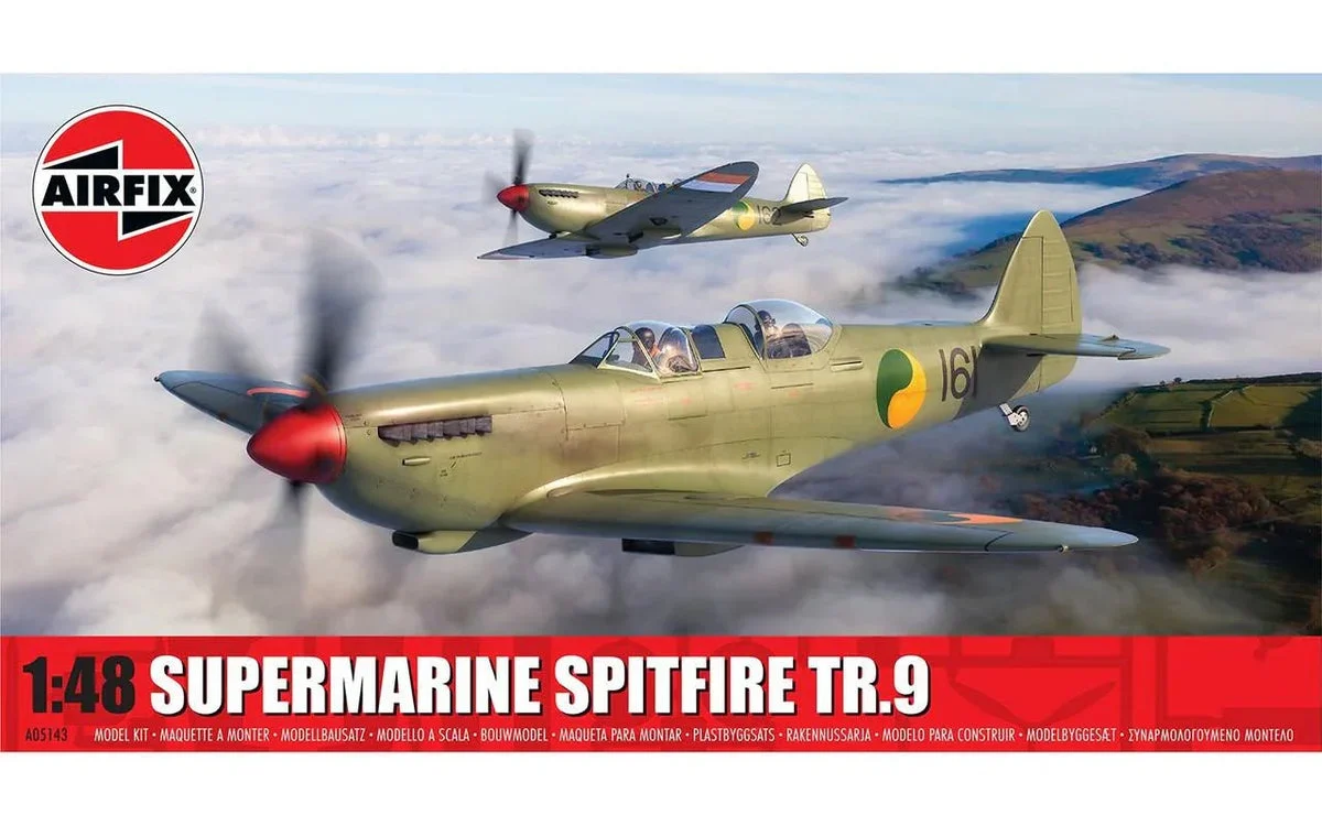 1/48 Airfix Supermarine Spitfire T.9 Plastic Model Kit