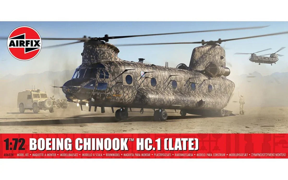 1/72 Airfix Boeing Chinook HC.1 (Late) Plastic Model Kit