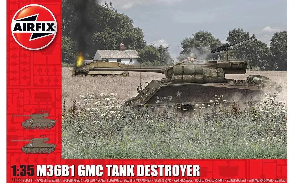 1/35 Airfix M36B1 GMC Tank Destroyer (US Army) Plastic Model Kit