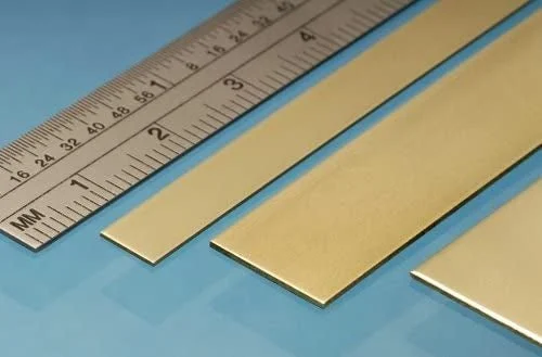 Albion Alloys BS7M Brass Strip 6x0.8mm (4 Pack)