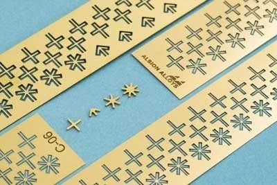 Albion Alloys C-11 Photo Etched Connecto Crosses 1.1mm
