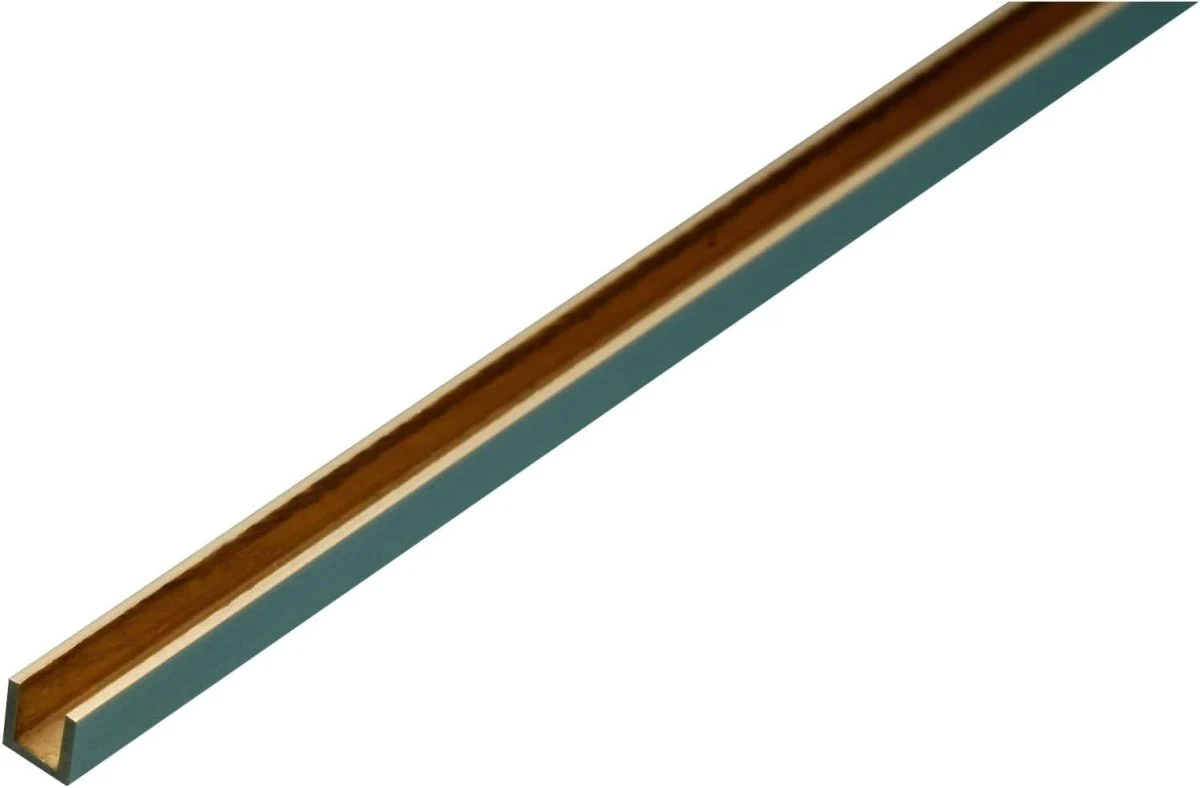 Albion Alloys UC2 1.5x1.5x1.5mm Brass U Channel (305mm Length)